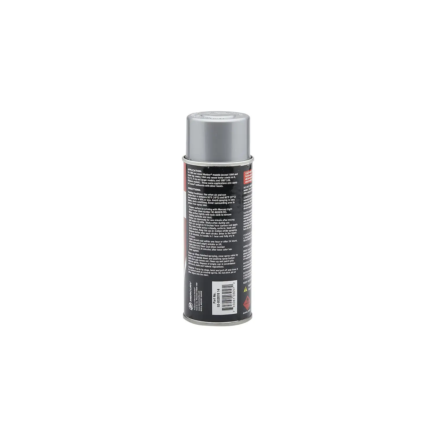 Mercury 80287814 Mariner Light Gray Enamel Spray Paint - 12 oz Spray Can - Image 2