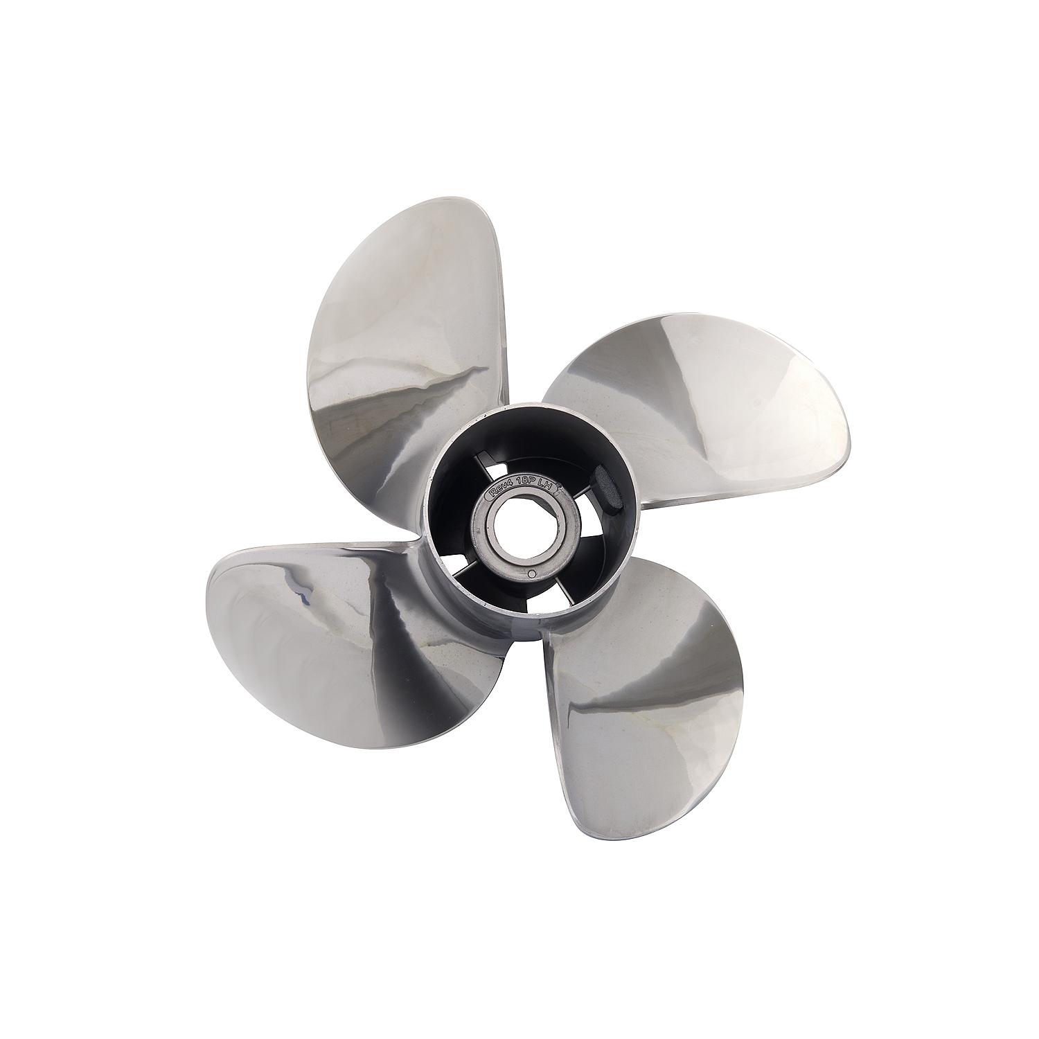 Mercury Revolution 4 8M0151324 4-Blade Stainless Steel Propeller, 14.6" Diameter x 21" Pitch, Left-Hand Rotation - Image 2
