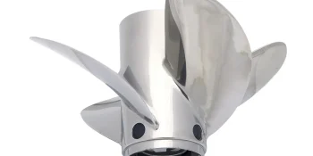 Mercury Revolution 4 8M0151322 4-Blade Stainless Steel Propeller, 14.6″ Diameter x 20″ Pitch, Left-Hand Rotation