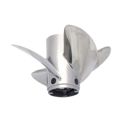 Mercury Revolution 4 8M0151322 4-Blade Stainless Steel Propeller, 14.6″ Diameter x 20″ Pitch, Left-Hand Rotation