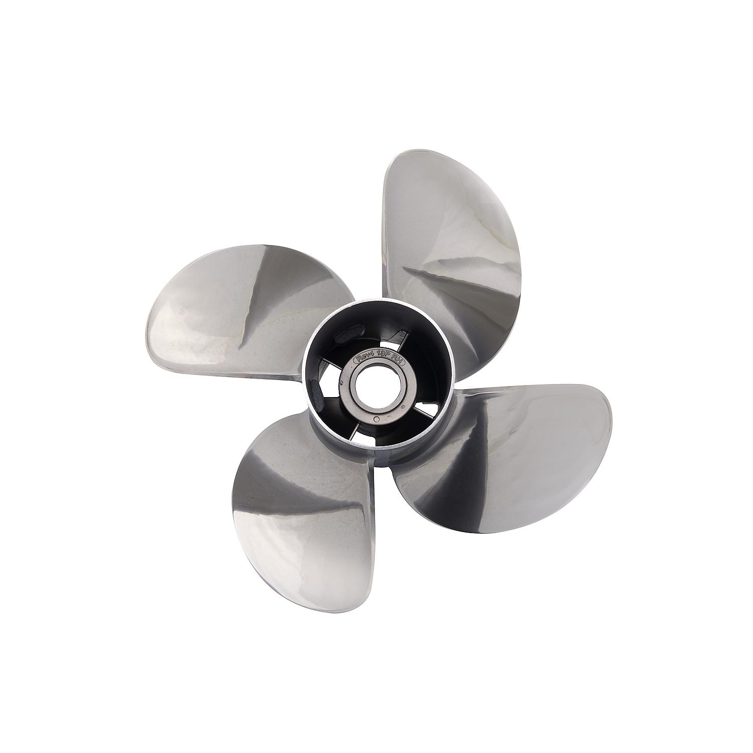 Mercury Revolution 4 8M0151323 4-Blade Stainless Steel Propeller, 14.6″ Diameter x 20″ Pitch, Right-Hand Rotation
