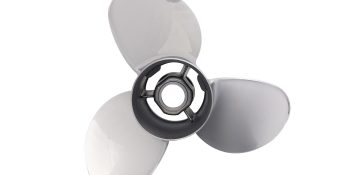 Mercury Fury 8M0151273 3-Blade Stainless Steel Propeller, 14″ Diameter x 25″ Pitch, Right-Hand Rotation