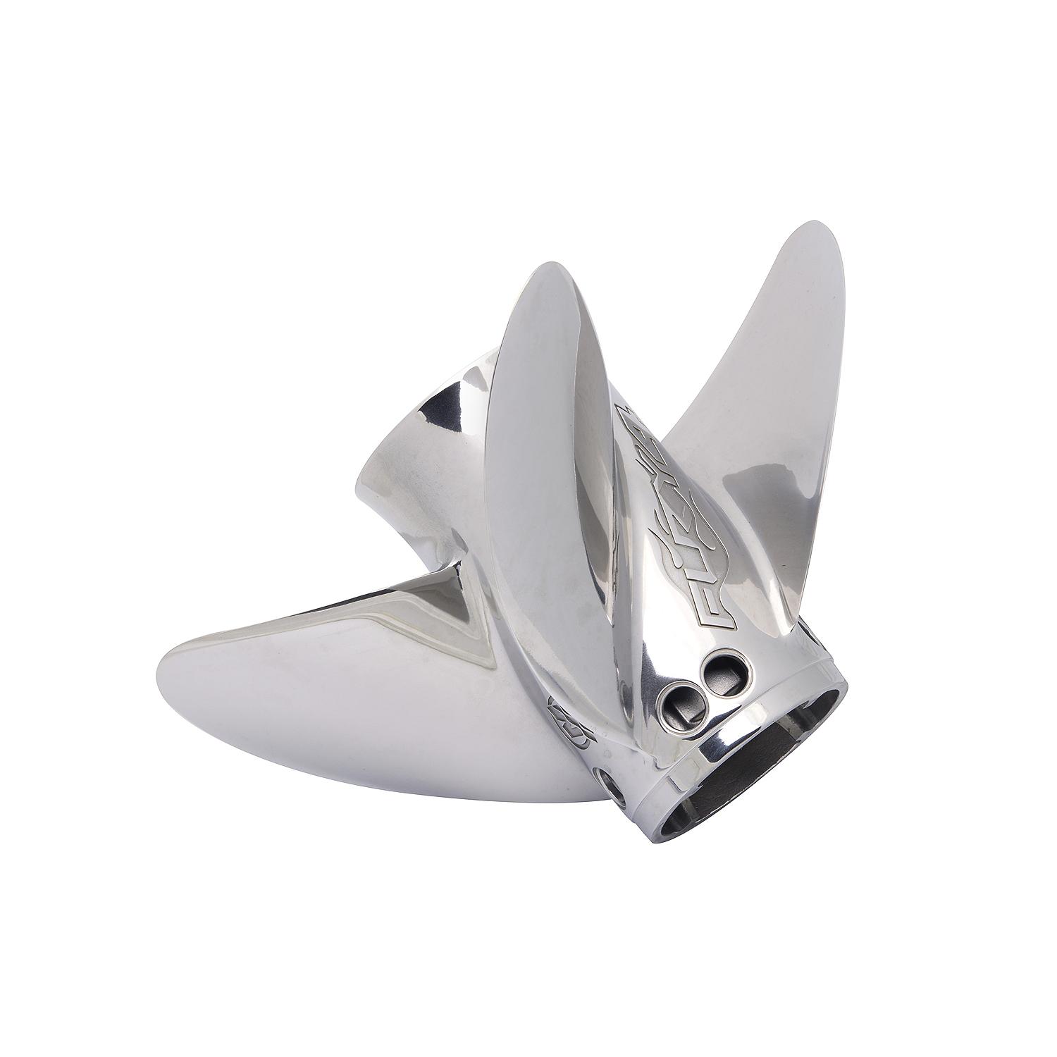 Mercury Fury 4 8M0151278 4-Blade Stainless Steel Propeller, 14.5" Diameter x 23" Pitch, Right-Hand Rotation - Image 2