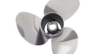 Mercury Enertia 8M0151234 3-Blade Stainless Steel Propeller, 14.5″ Diameter x 17″ Pitch, Left-Hand Rotation