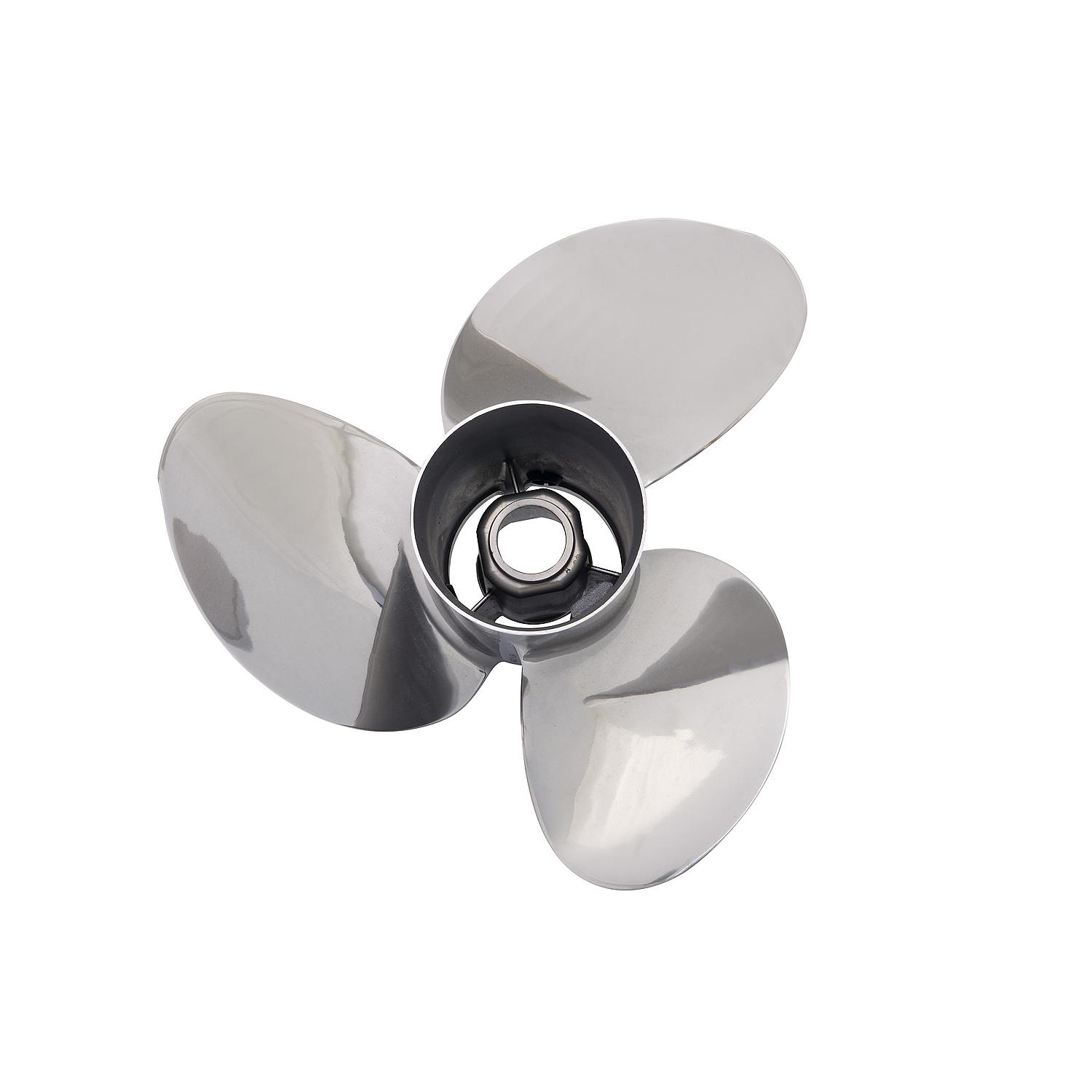 Mercury Enertia 8M0151234 3-Blade Stainless Steel Propeller, 14.5″ Diameter x 17″ Pitch, Left-Hand Rotation