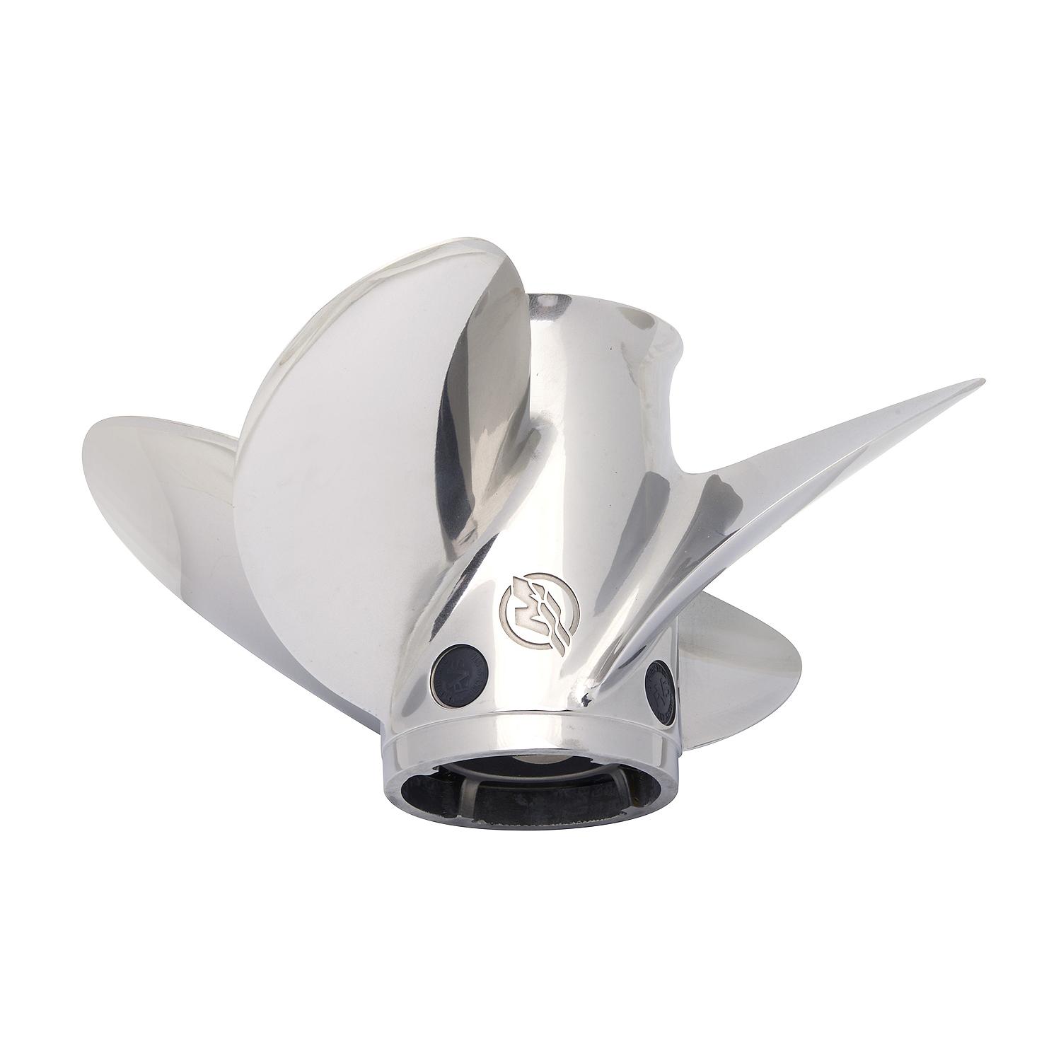 Mercury SpitFire x7 8M0151360 4-Blade Stainless Steel Propeller, 14″ Diameter x 13″ Pitch, Right-Hand Rotation