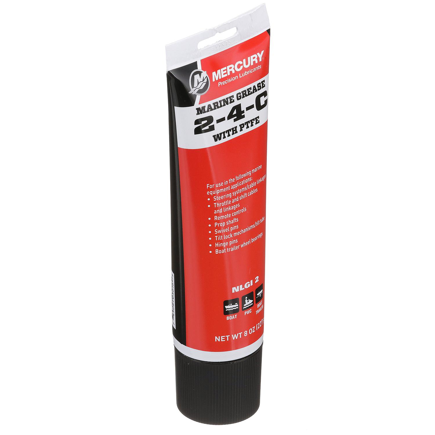 Mercury 802859A1 2-4-C Marine Grease with PTFE - Multi-Purpose Marine Lubricant - 8 oz Tube - Image 2