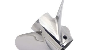 Mercury Tempest Plus 8M0151386 3-Blade Stainless Steel Propeller, 14.6″ Diameter x 25″ Pitch, Right-Hand Rotation