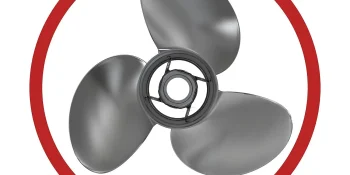 Mercury Vengeance 8M0151406 3-Blade Stainless Steel Propeller, 14″ Diameter x 19″ Pitch, Left-Hand Rotation