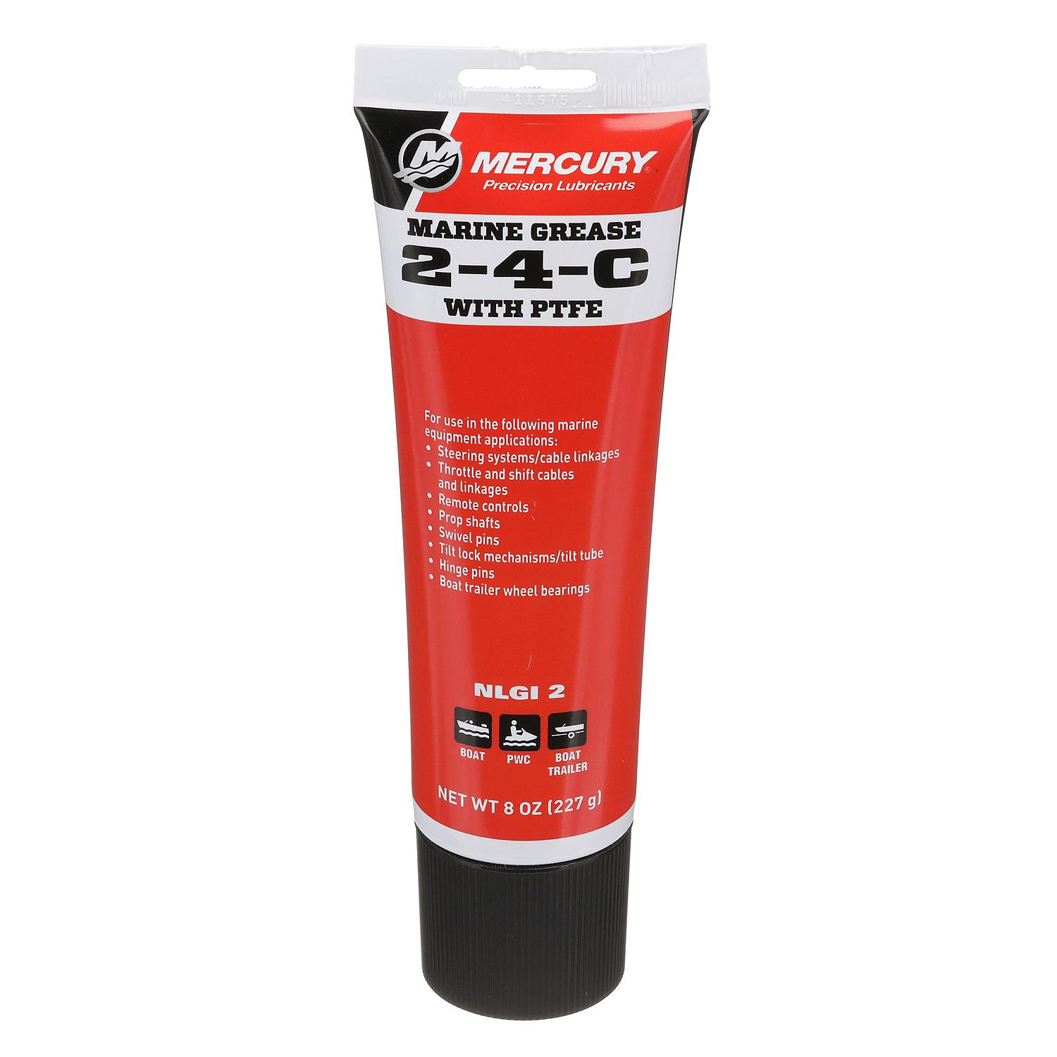 Mercury 802859A1 2-4-C Marine Grease with PTFE - Multi-Purpose Marine Lubricant - 8 oz Tube - Image 3