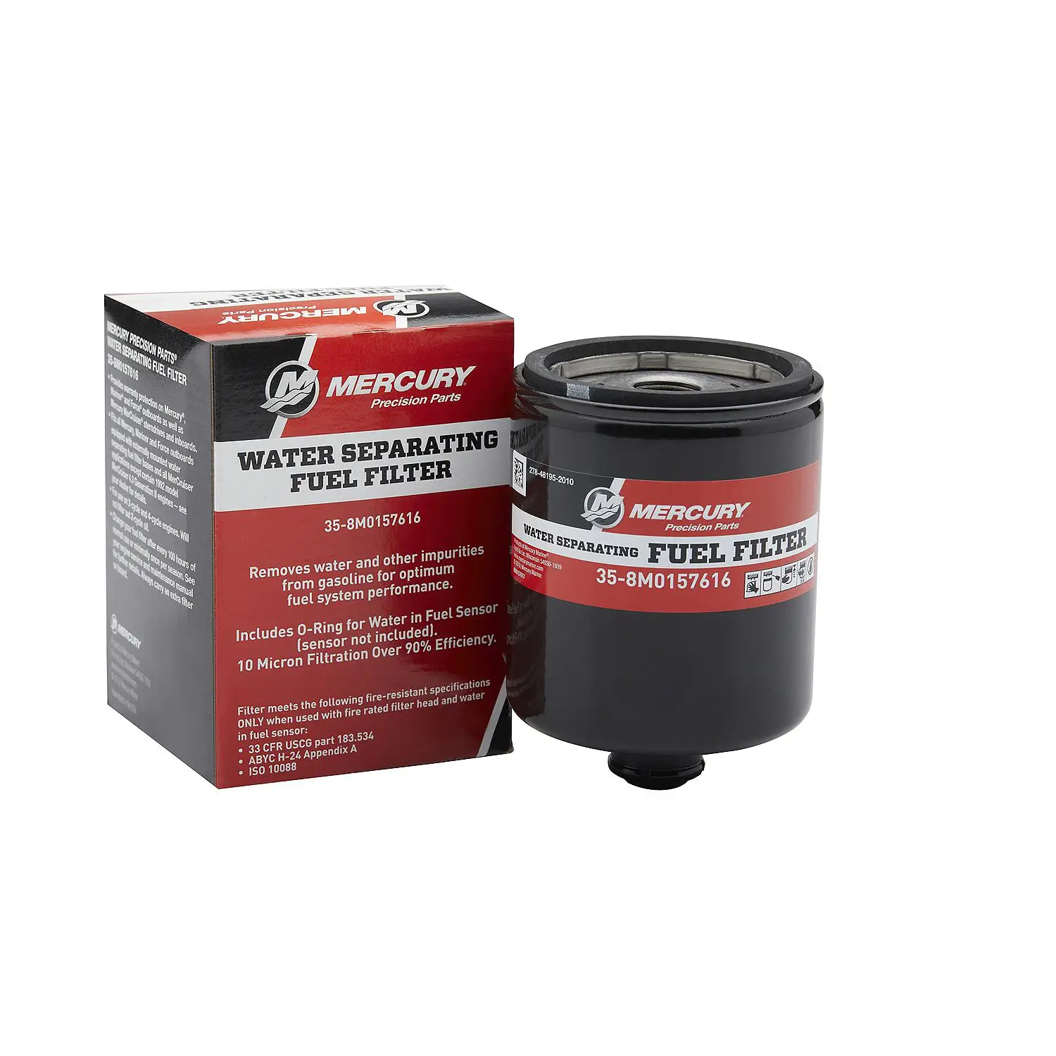Mercury Water Separating Fuel Filter 8M0157616 for Select L6 and 5.7L V10 300-400hp Verado Outboards - Image 5