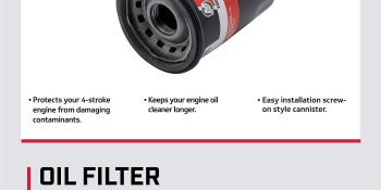 Mercury Oil Filter 8M0162829 for Select Mercury and Mariner 25-115hp FourStroke Outboards