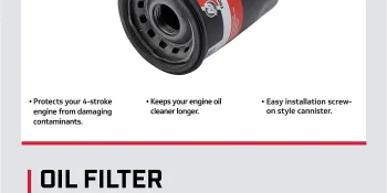 Mercury Oil Filter 8M0162829 for Select Mercury and Mariner 25-115hp FourStroke Outboards