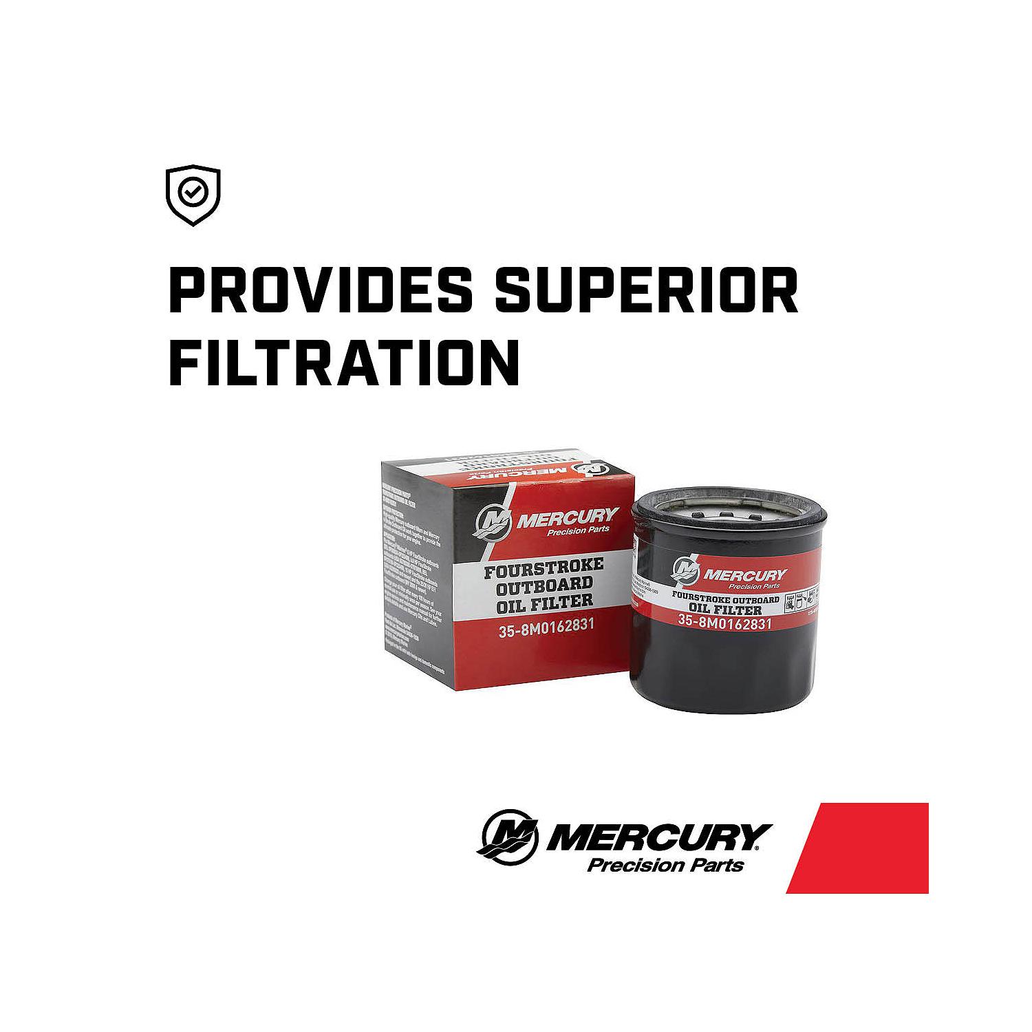 Mercury Oil Filter 8M0162831 for Select Mercury and Mariner 8-30hp FourStroke Outboards - Image 3