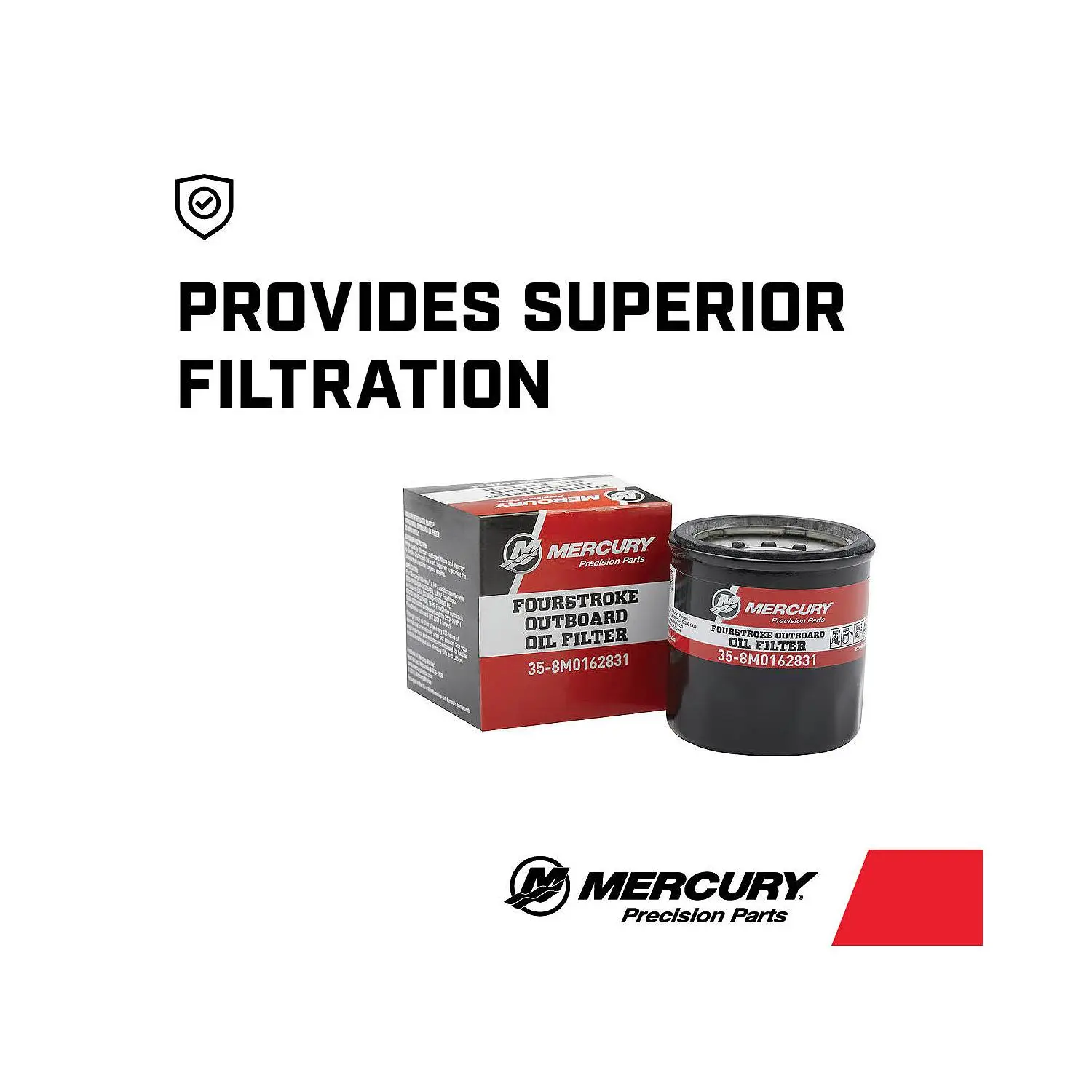 Mercury Oil Filter 8M0162831 for Select Mercury and Mariner 8-30hp FourStroke Outboards - Image 3