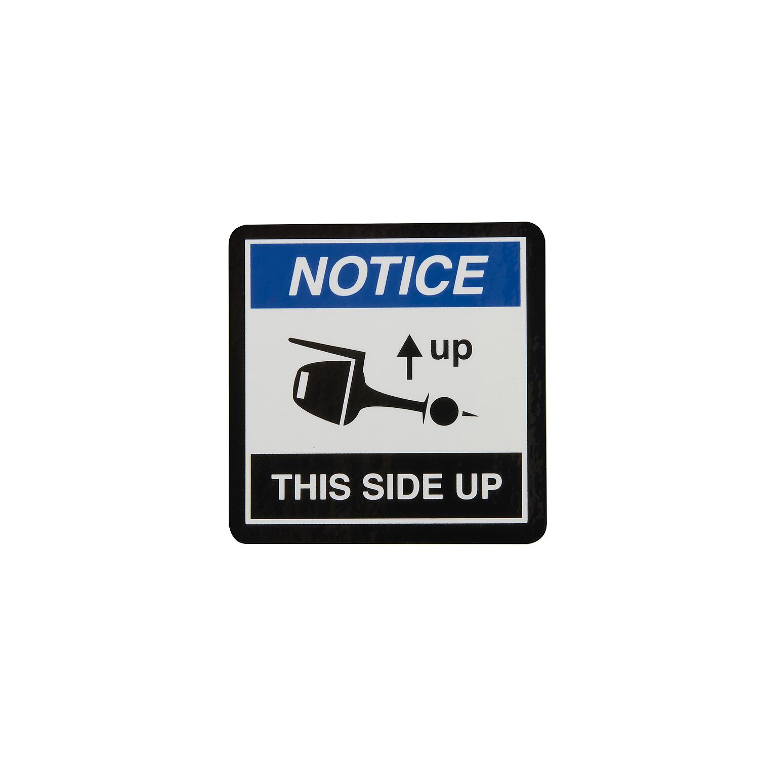 Mercury Notice Decal 8M0163794 for Mercury 2-6hp Carbureted Outboards