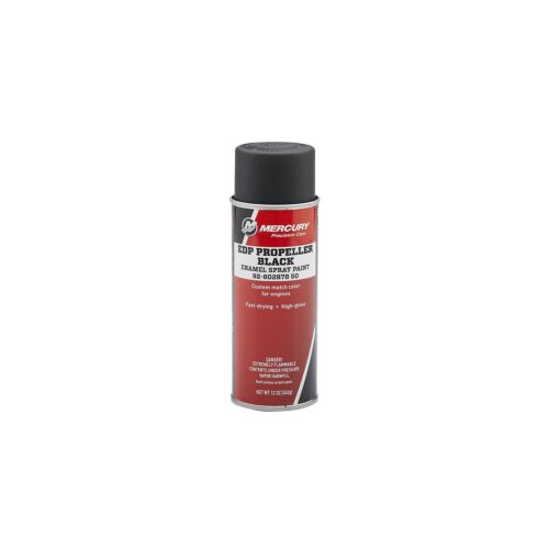 Mercury 80287850 EDP Propeller Black Satin Enamel Spray Paint – 12 oz Spray Can