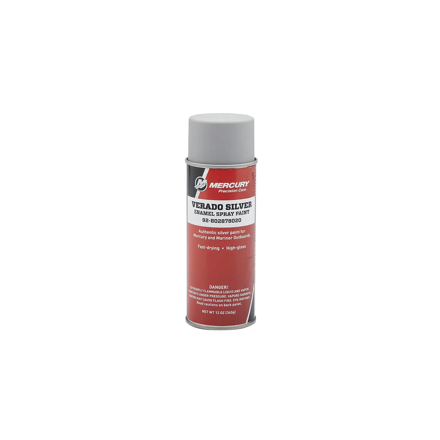 Mercury 802878020 Verado Silver Enamel Spray Paint - 12 oz Spray Can - Image 3