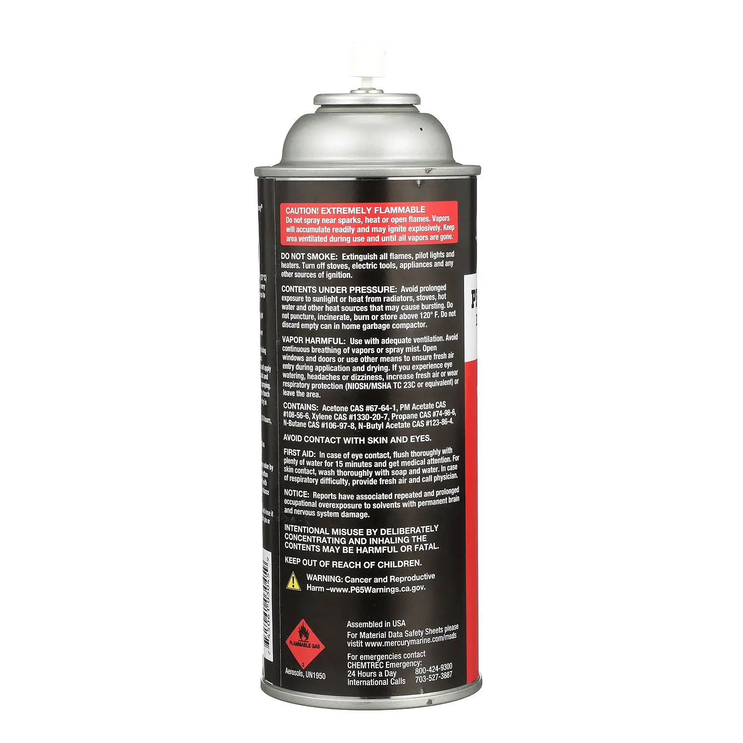Mercury 8028781 Phantom Black Enamel Spray Paint for Mercury and MerCruiser - 12 oz Spray Can - Image 5
