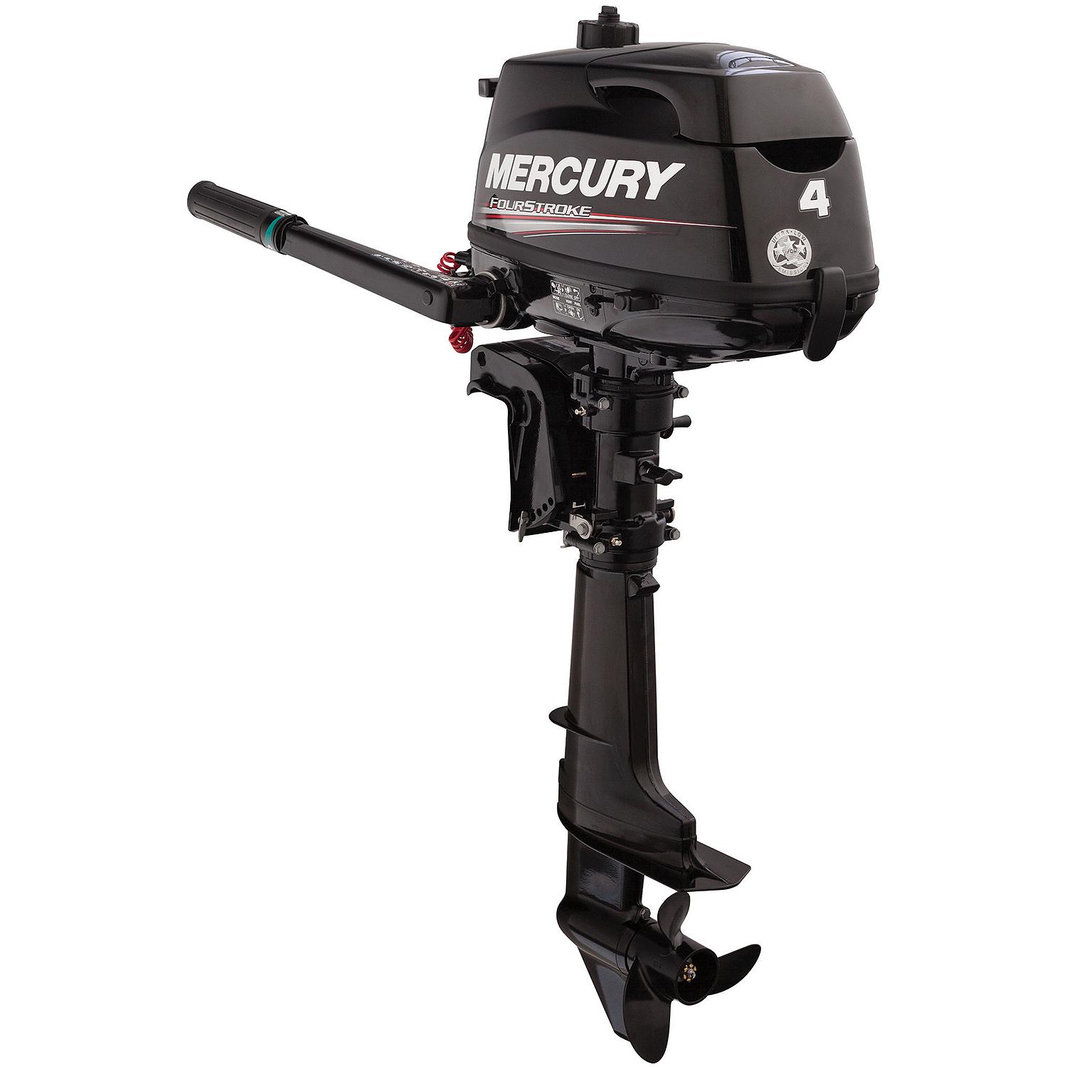 Mercury 4hp Tiller FourStroke Outboard Motor, 15" Shaft - Image 3
