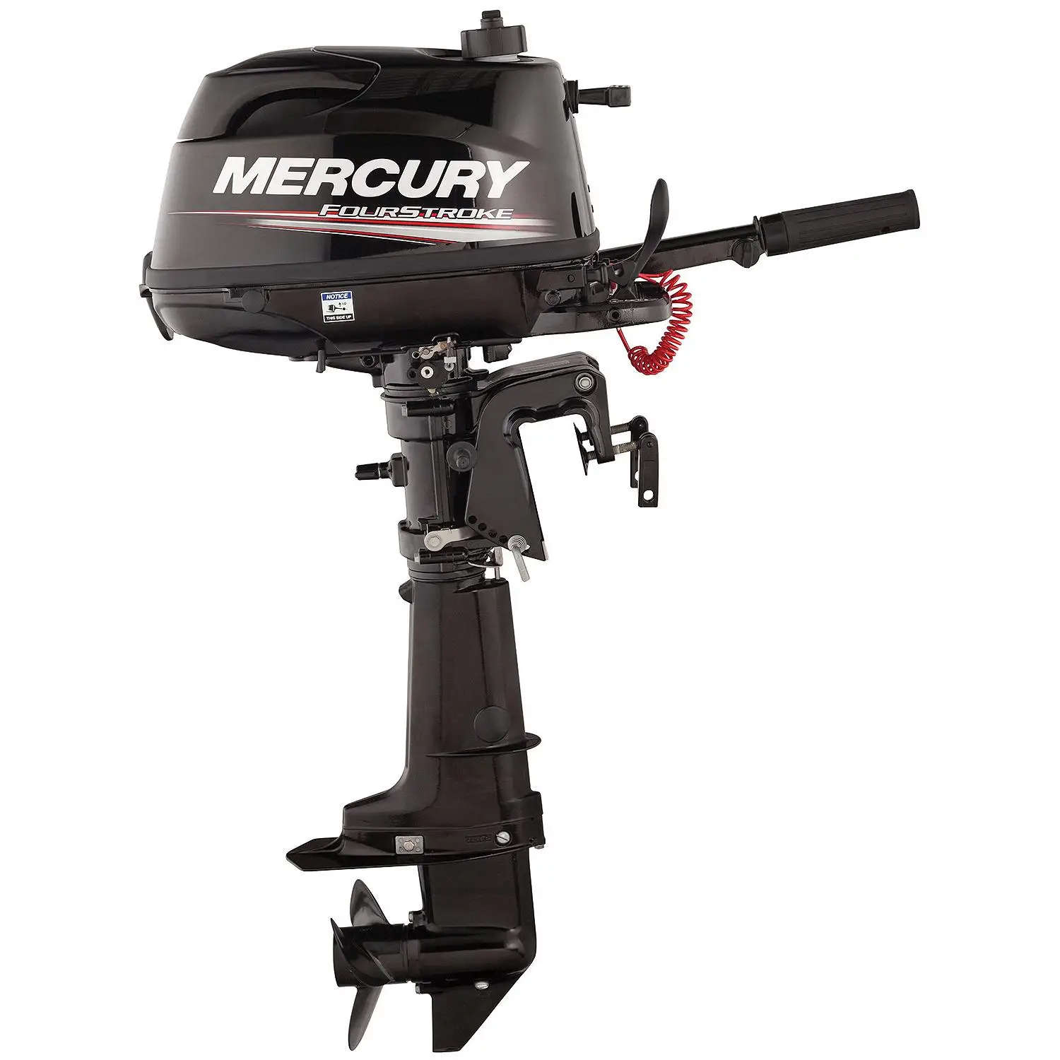 Mercury 6hp Tiller FourStroke Outboard Motor, 15" Shaft - Image 2