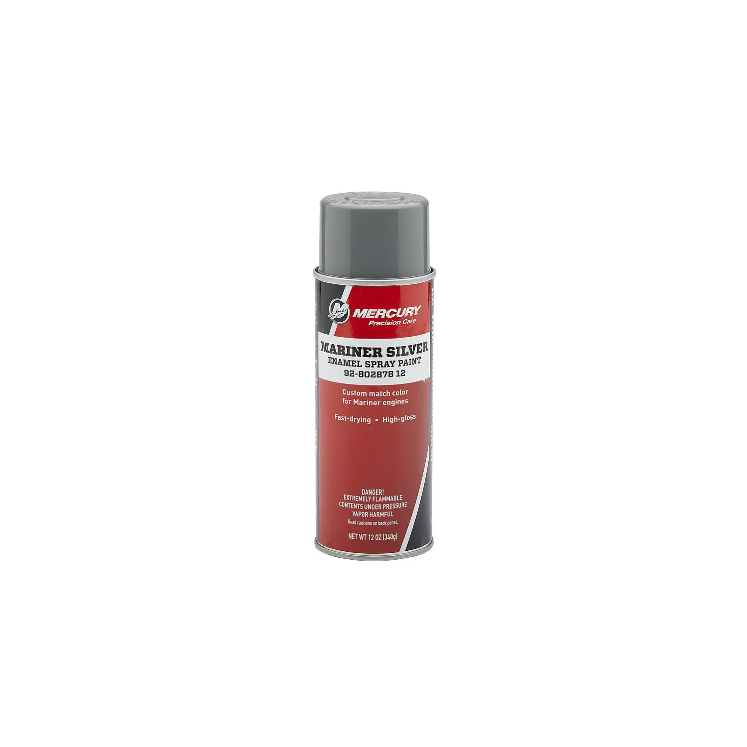 Mercury 80287812 Mariner Silver Enamel Spray Paint – 12 oz Spray Can