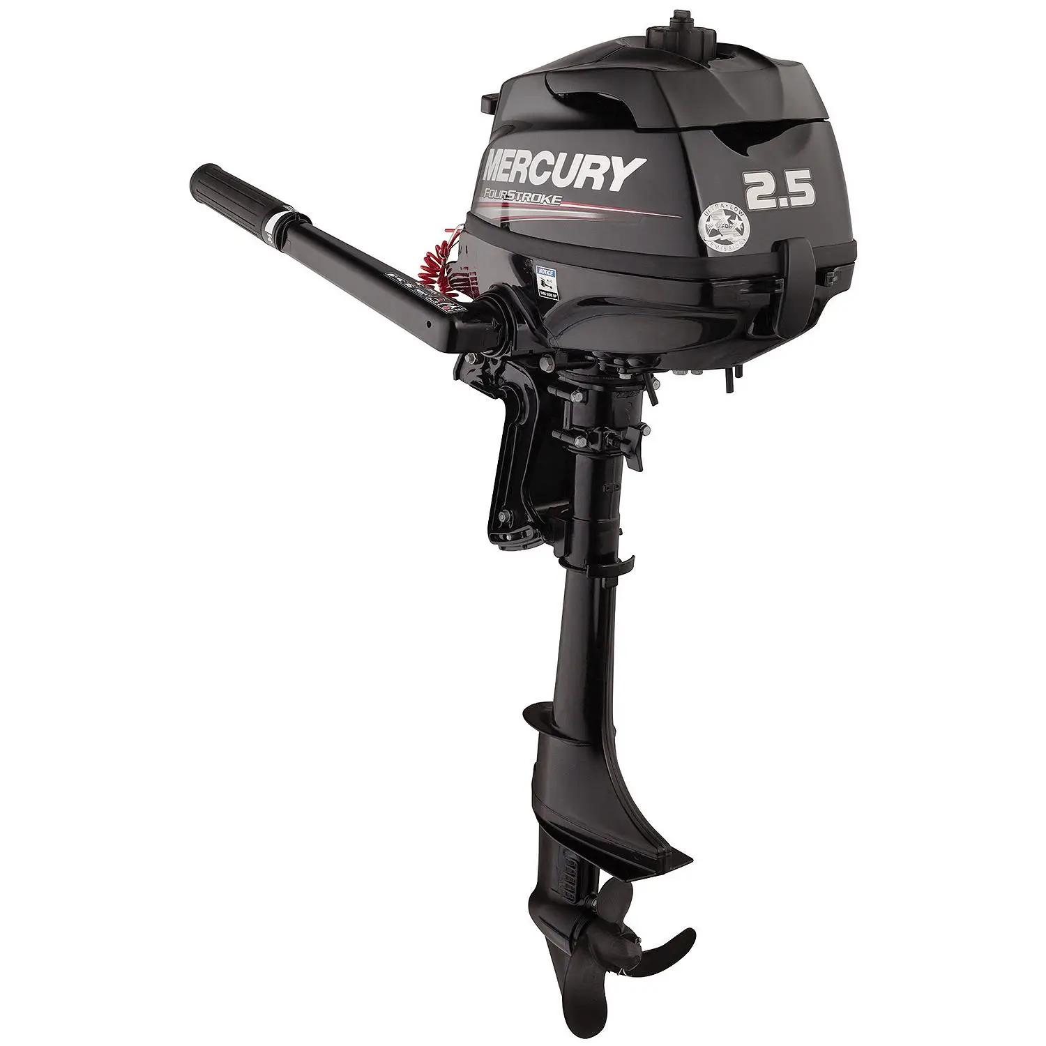 Mercury 2.5hp Tiller FourStroke Outboard Motor, 15" Shaft - Image 5