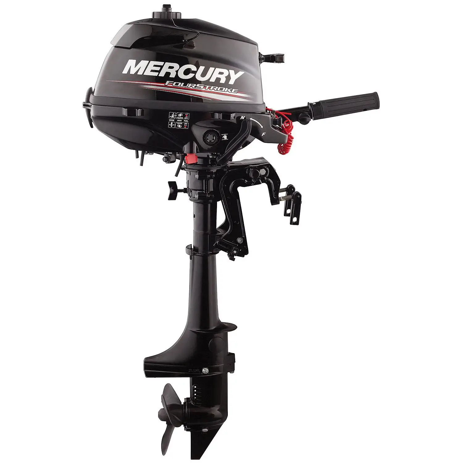 Mercury 3.5hp Tiller FourStroke Outboard Motor, 20" Shaft - Image 8