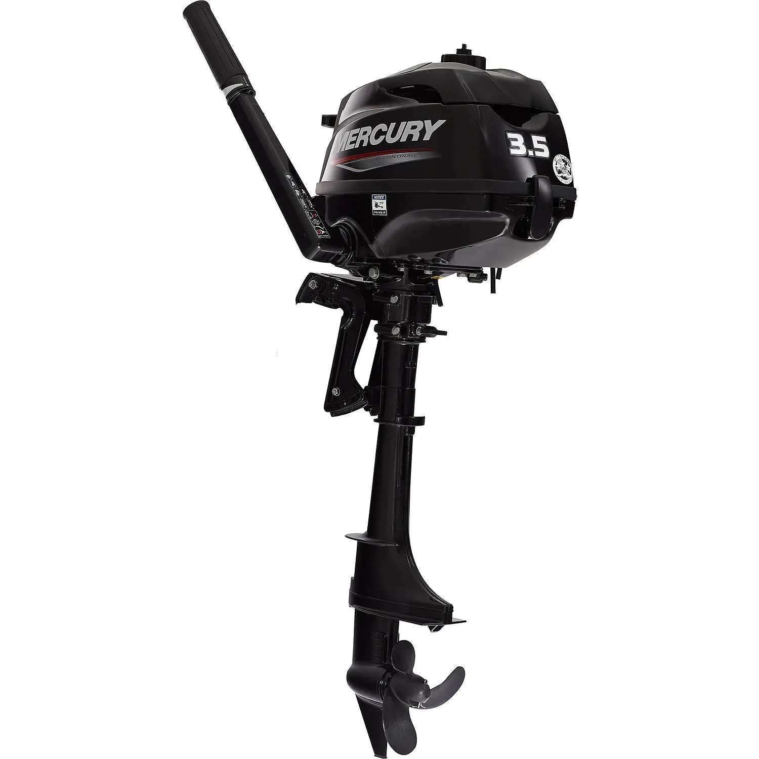 Mercury 3.5hp Tiller FourStroke Outboard Motor, 15″ Shaft