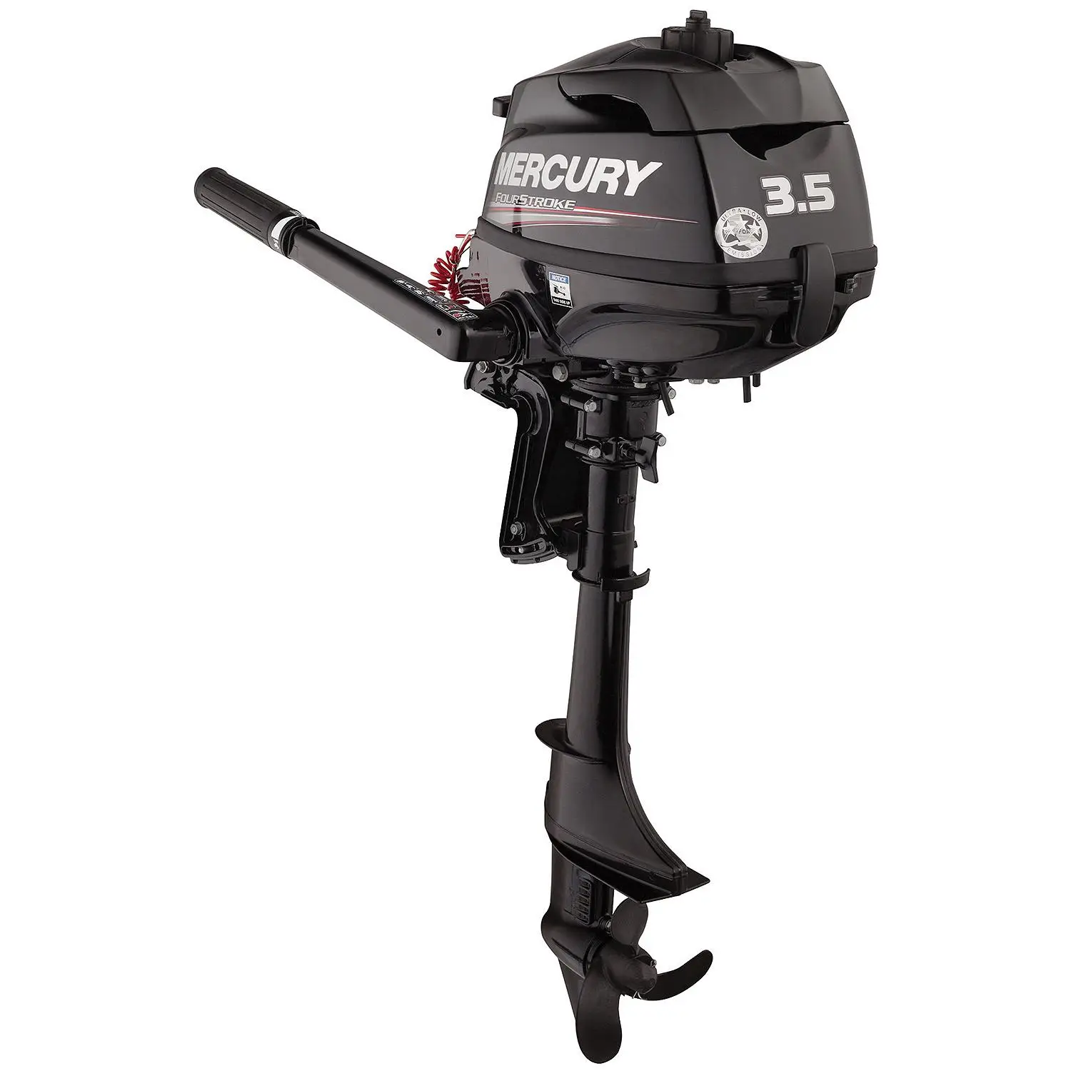 Mercury 3.5hp Tiller FourStroke Outboard Motor, 20" Shaft - Image 6