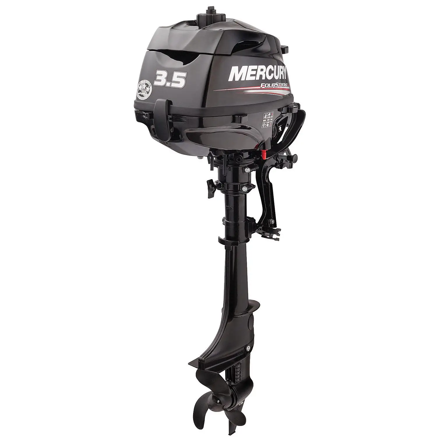 Mercury 3.5hp Tiller FourStroke Outboard Motor, 20" Shaft - Image 7