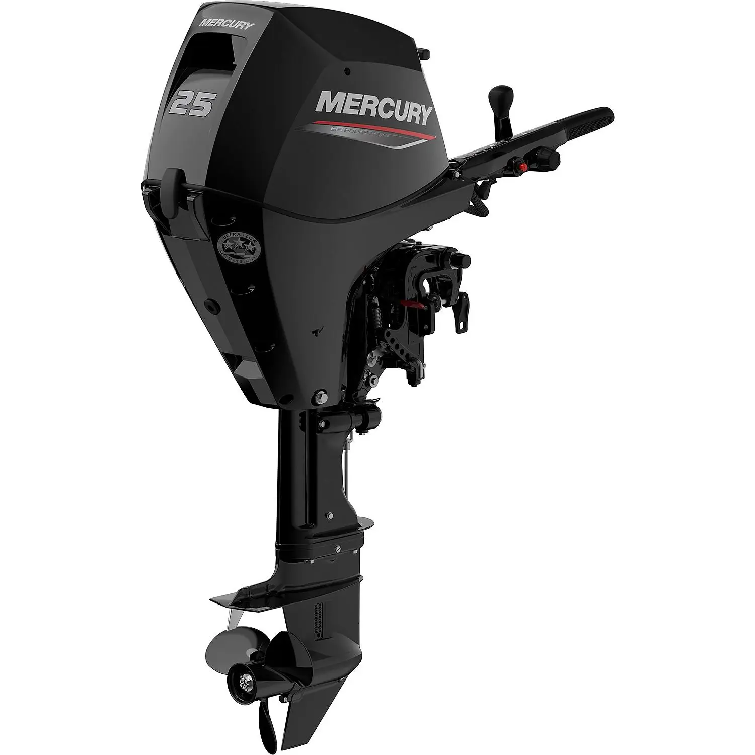 Mercury 25hp EFI Tiller FourStroke Outboard Motor, 15″ Shaft