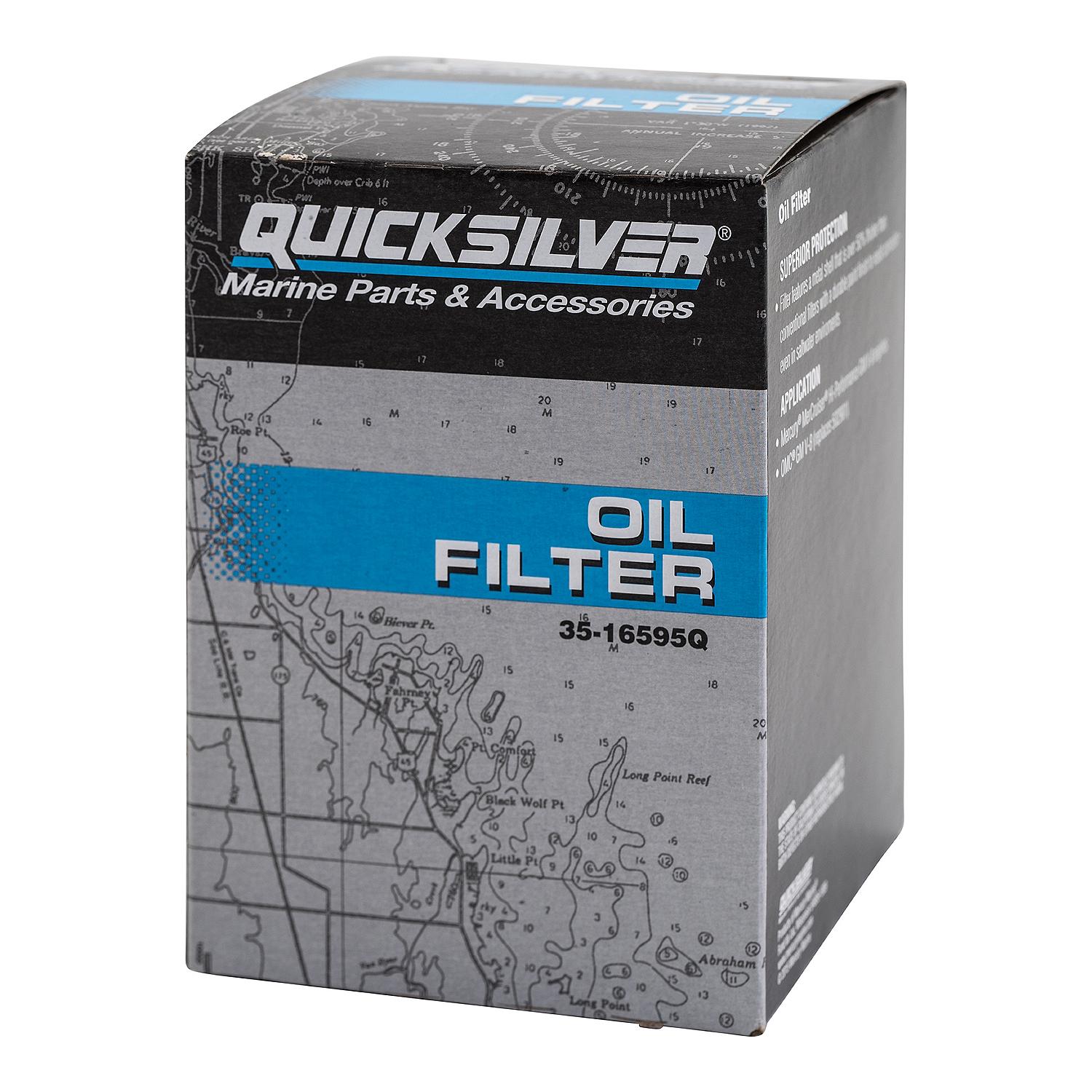 Quicksilver 16595Q Oil Filter for MerCruiser High Performance V8 Engines