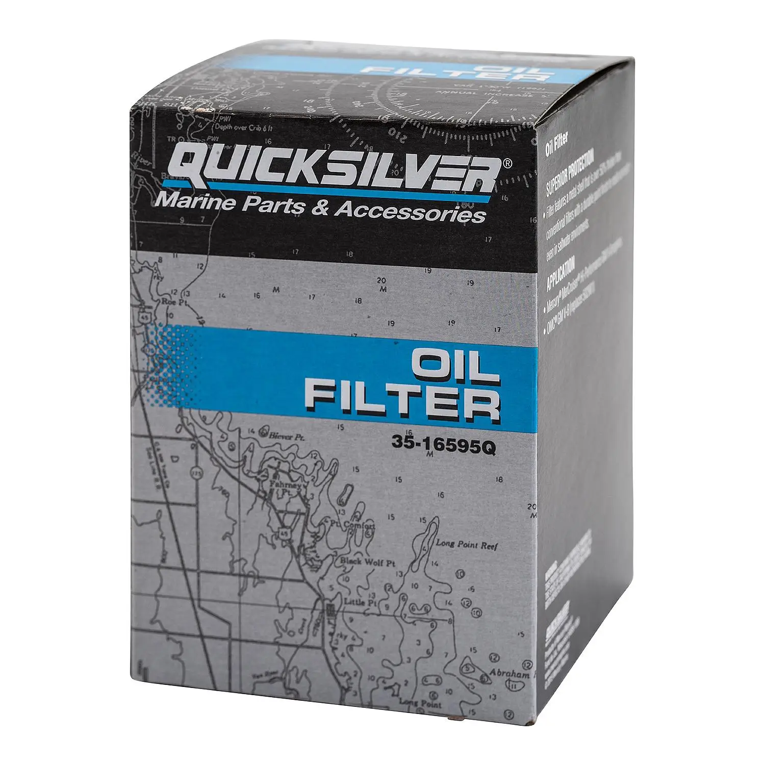 Quicksilver 16595Q Oil Filter for MerCruiser High Performance V8 Engines
