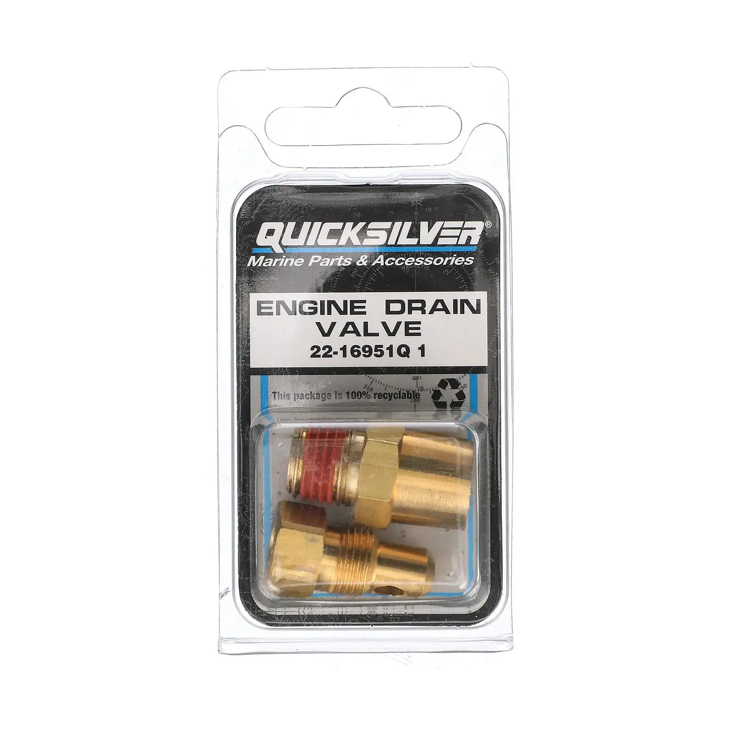 Quicksilver 16951Q1 Sterndrive or Inboard Engine Block or Manifold Brass Drain Plug - Image 4