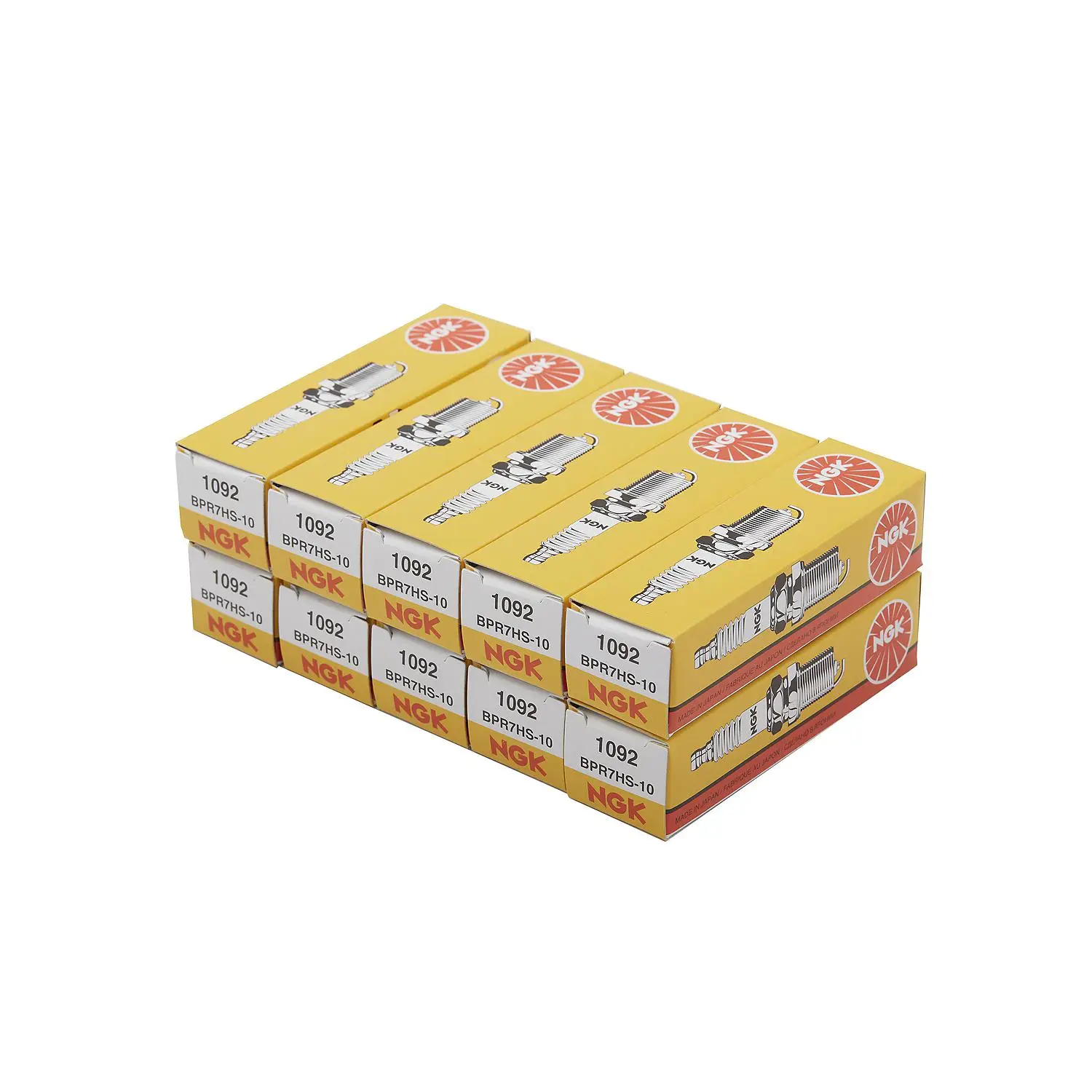 Quicksilver 17719547 NGK BPR7HS Spark Plug, Pack of 10 - Image 2