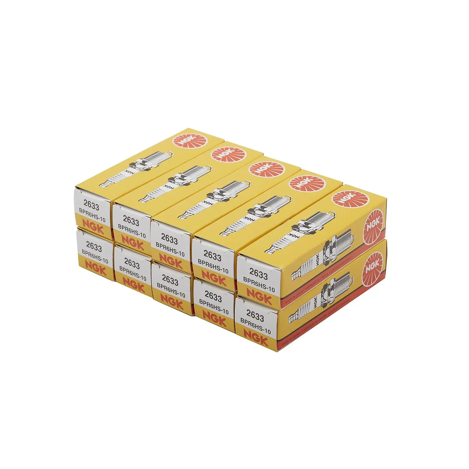 Quicksilver 19796 NGK BPF6HS Spark Plug, Pack of 10 - Image 2