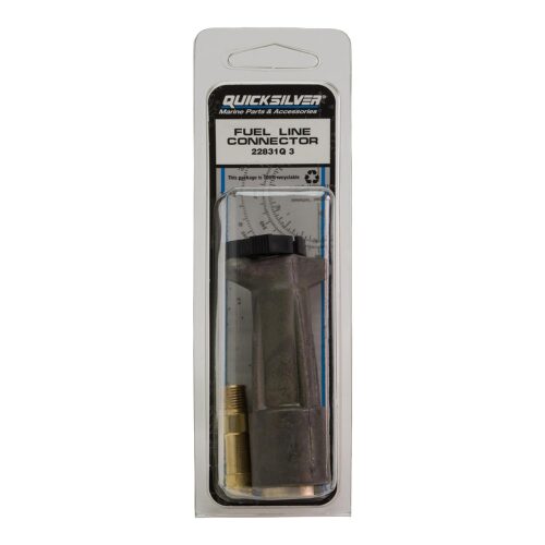 Quicksilver 22831Q3 Fuel Line Connector for Select Vintage Mercury and Mariner Outboards, 1-Pack