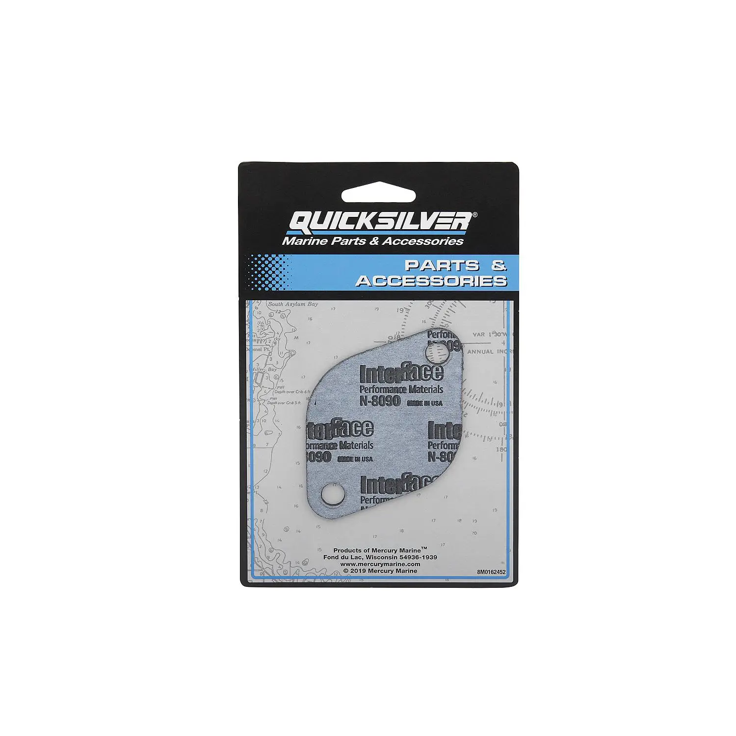 Quicksilver 33179Q02 Thermostat Gasket, MerCruiser, V6 & V8 w/ Flat Cover Plate - Image 2
