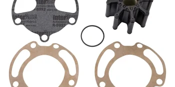 Quicksilver 59362A4 Sea Water Pump Impeller Replacement Kit for Bravo I, II and III w/ Two-Piece Pump Body