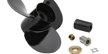 Mercury Black Max 16436CP1 3-Blade Extra Cup Aluminum Propeller, 16″ Diameter x 14″ Pitch, Right-Hand Rotation