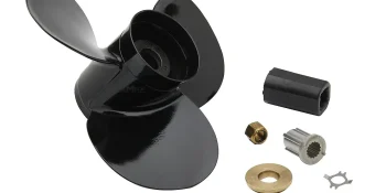 Mercury Black Max 16436CP1 3-Blade Extra Cup Aluminum Propeller, 16″ Diameter x 14″ Pitch, Right-Hand Rotation