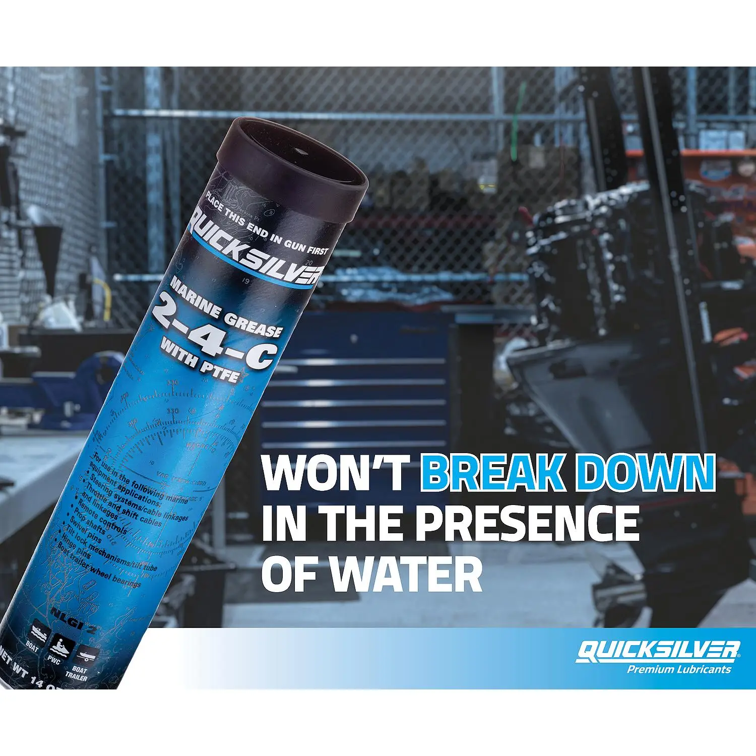 Quicksilver 74057Q5 2-4-C Marine Grease/Lubricant Gun w/ 3 Oz. Cartridge - Image 6