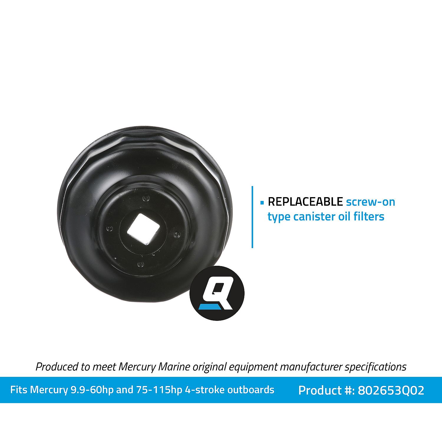 Quicksilver 802653Q02 Oil Filter Installation or Removal Wrench, Steel - Image 3