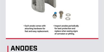 Mercury Aluminum Anode 806190T1 for Bravo, Blackhawk and Vazer Drives