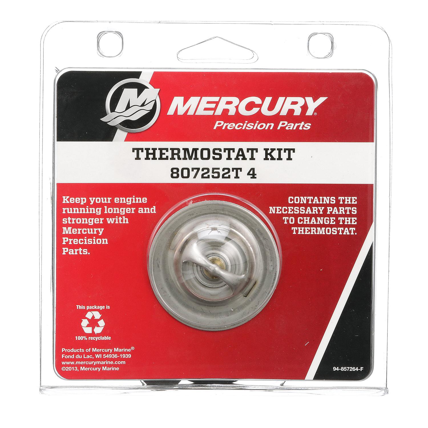 Mercury Replacement Thermostat Kit 808252T4 for V8 and V6 Sterndrive and Inboard Engines - Image 2