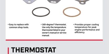 Mercury Replacement Thermostat Kit 808252T4 for V8 and V6 Sterndrive and Inboard Engines