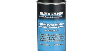 Quicksilver 802878Q1 Phantom Black-Gloss Enamel Spray Paint For Mercury or MerCruiser Engines, 12 Oz Spray Can