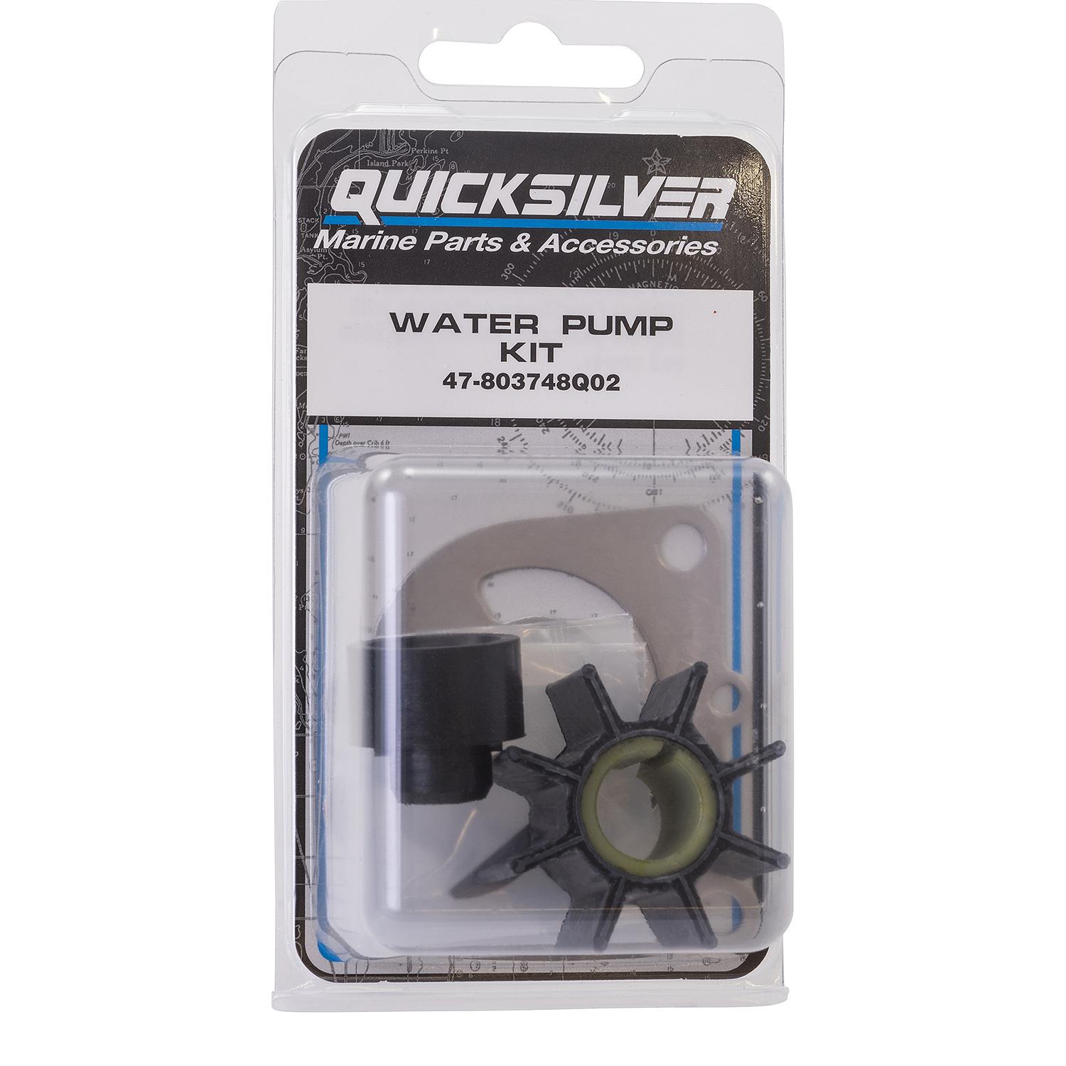 Quicksilver 803748Q02 Water Pump Impeller Repair Kit for Mercury 9.9hp 4-Stroke BigFoot Outboards