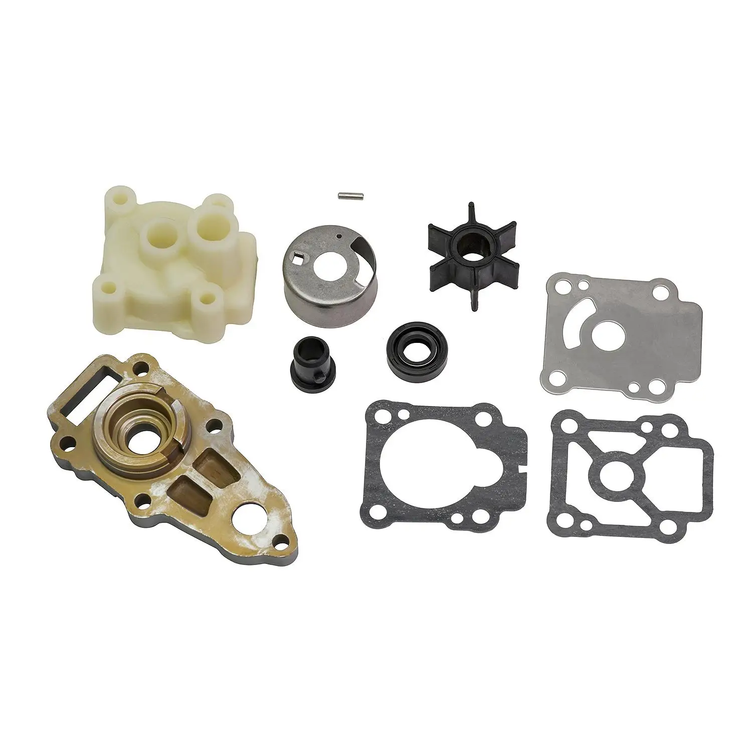 Quicksilver 803750A03 Replacement Water Pump Kit for Mercury and Mariner 8-9.9hp 4-Stroke Outboards
